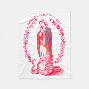 Couverture Polaire Conception Immaculée 8 déc Vierge Marie Catholique