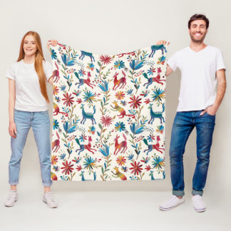 Couverture Polaire Conception inspirée d'Otomi