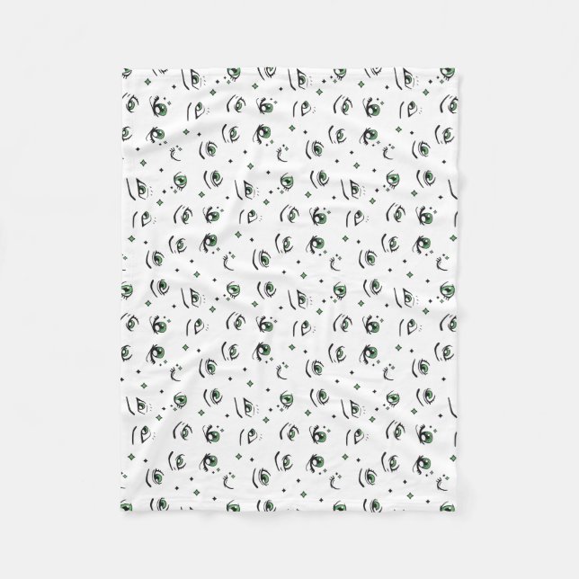 COUVERTURE POLAIRE CONCEPTION MOTIF ANIME EYE (Devant)