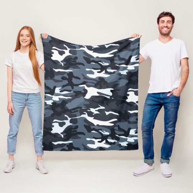 Couverture Polaire Conception Motif Camouflage (En situation)