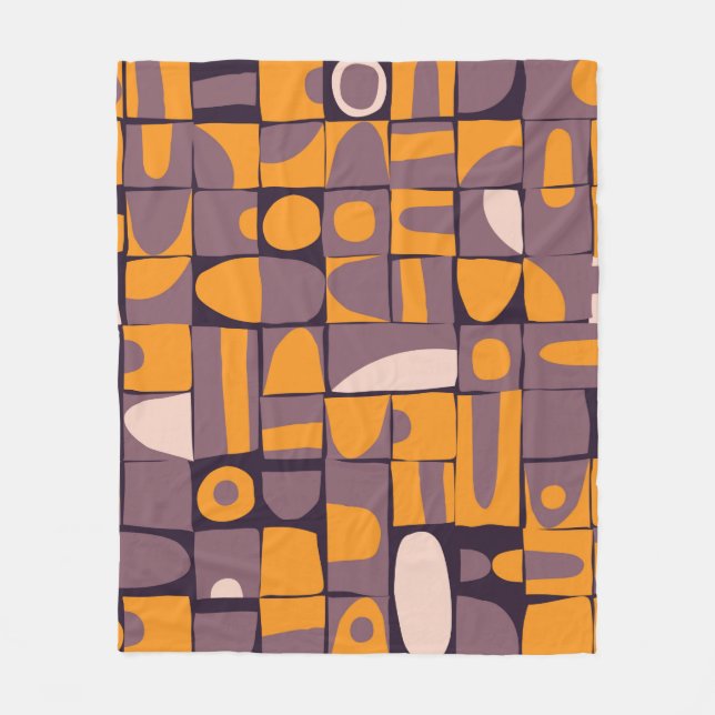 Couverture Polaire Conception motif transparente avec bracelet géomét (Devant)
