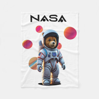 Couverture Polaire Conception Nasa Avec Astronout À Ours Mignons