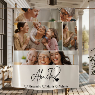 Couverture Polaire Conception personnalisée de 4 photos Abuela Minima