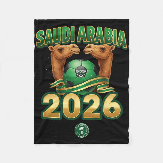 Couverture Polaire Conception pour l'équipe d'Arabie saoudite de foot (Devant)