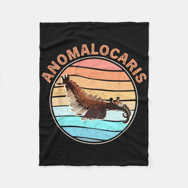 Couverture Polaire Conception Rétro d'Arthropode Éteint Pêche Anomalo (Devant)