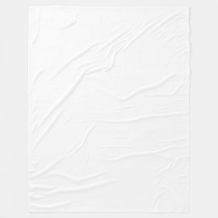 Couverture Polaire Conception simple blanche personnalisée Ajouter un