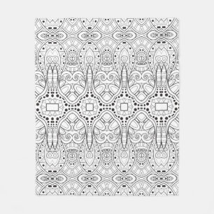 Couverture Polaire Conception tribale de Zendoodle