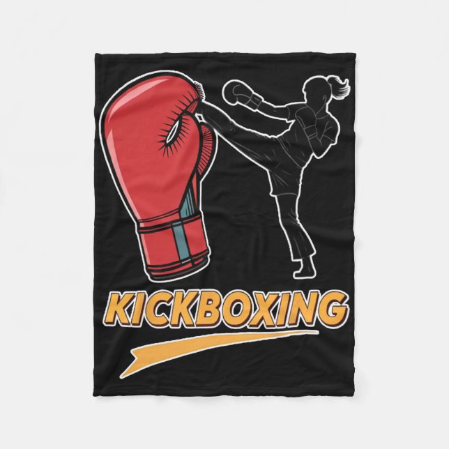 Couverture Polaire Conception unique de gant de boxe de kickboxing  (Devant)