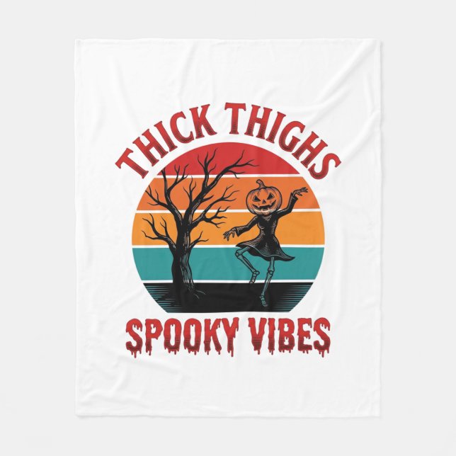 Couverture Polaire Conceptions de chemise Halloween Thick Thighs Spoo (Devant)