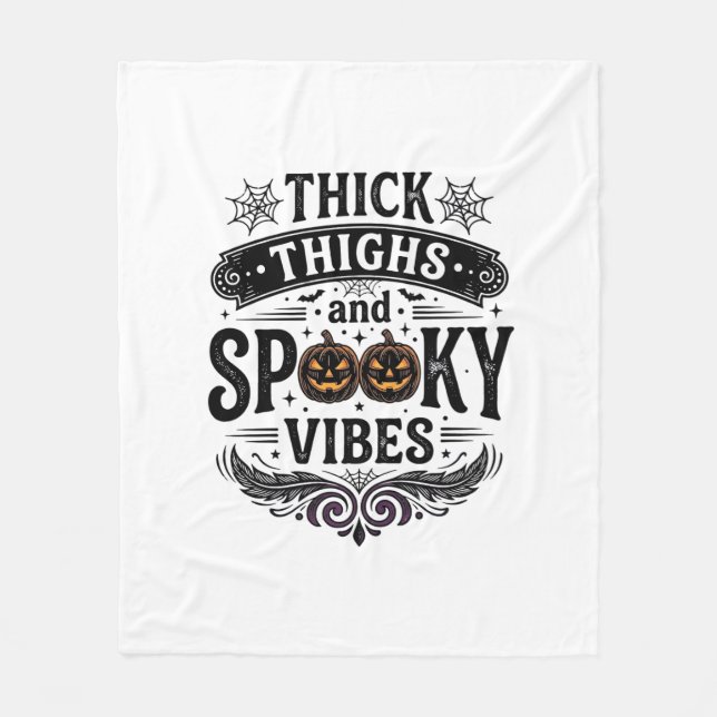 Couverture Polaire Conceptions de chemise Halloween Thick Thighs Spoo (Devant)