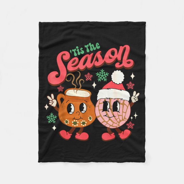 Couverture Polaire Concha Mexicaine Pan Dulce de Noël C'est la Saison (Devant)