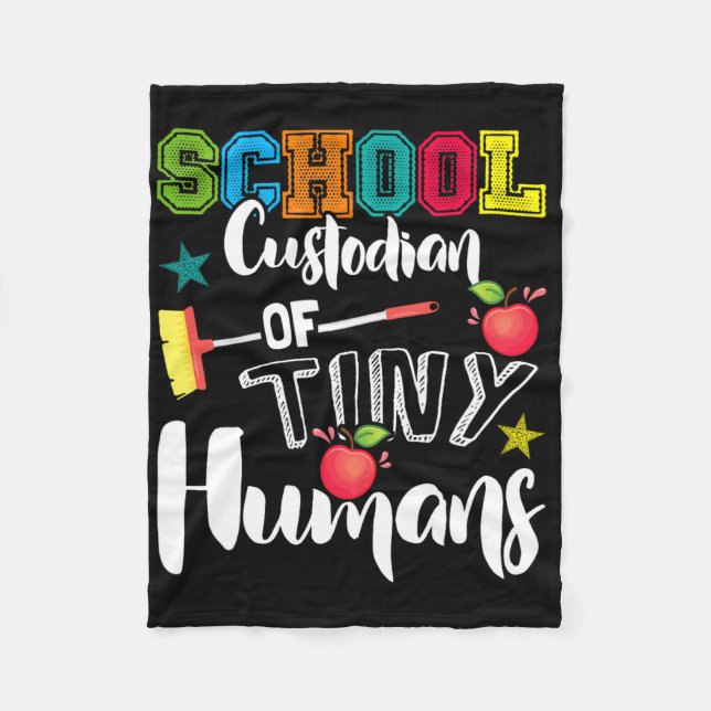 Couverture Polaire Concierge Scolaire De Petits Humains - Rentrée Sco (Devant)