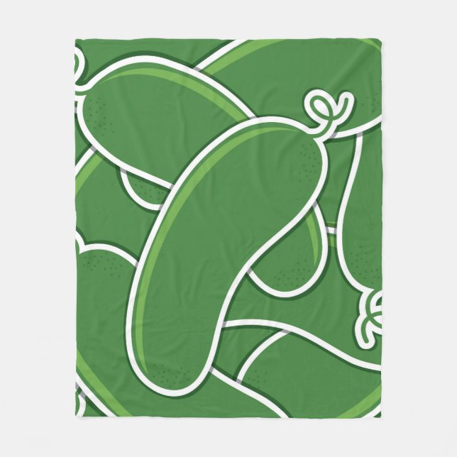 Couverture Polaire Concombre funky (Devant)