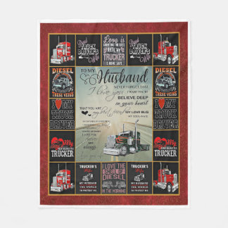 Couverture Polaire Conducteur De Camionnette Personnalisé À Mon Mari