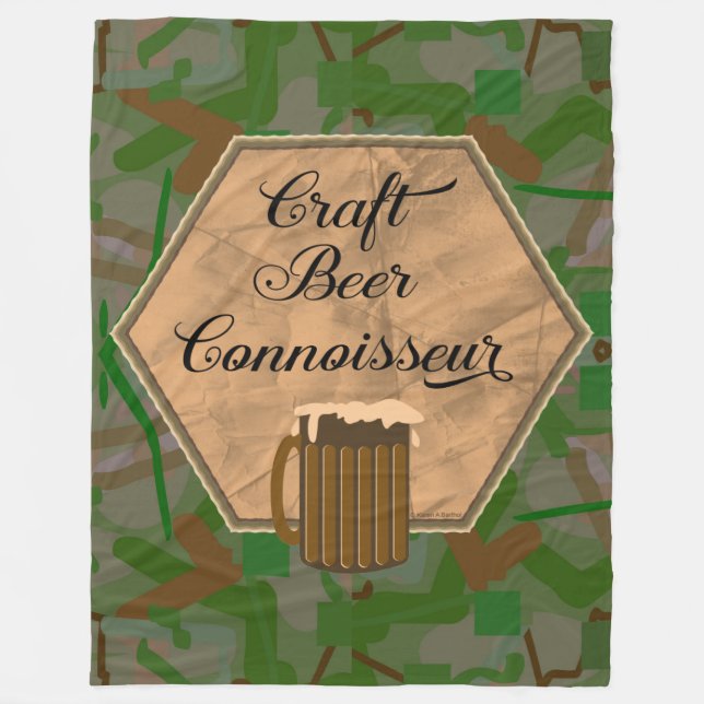 Couverture Polaire Connaisseur de bière artisanale (Devant)