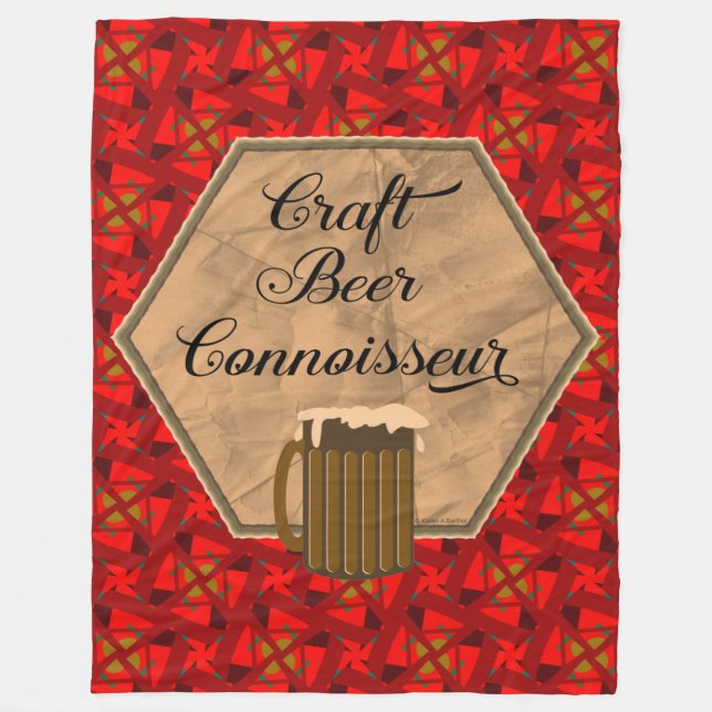 Couverture Polaire Connaisseur de bière artisanale (Devant)