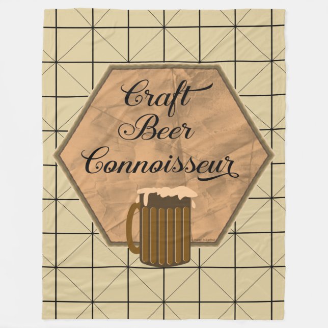 Couverture Polaire Connaisseur de bière artisanale (Devant)