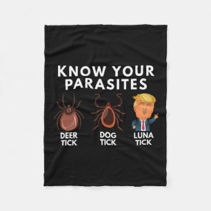 Couverture Polaire Connaissez Vos Parasites Deer Tick Dog Tick Luna T