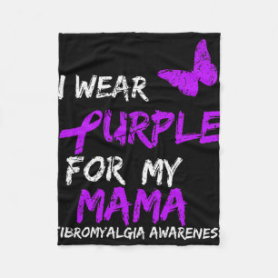 Couverture Polaire Conscience que je porte le violet pour ma mère