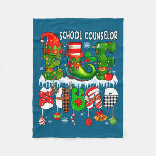 Couverture Polaire Conseiller Scolaire Elfe Équipe Xmas Chapeau D'Elf