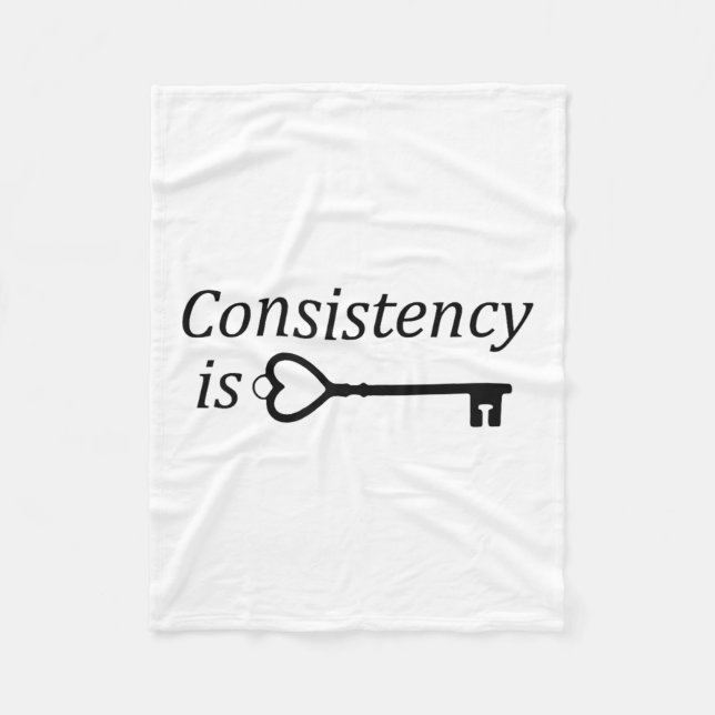 Couverture Polaire Consistency Is Key Motivational Gift  (Devant)