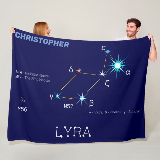 Couverture Polaire Constellation de l'hémisphère Nord Lyra (En situation)