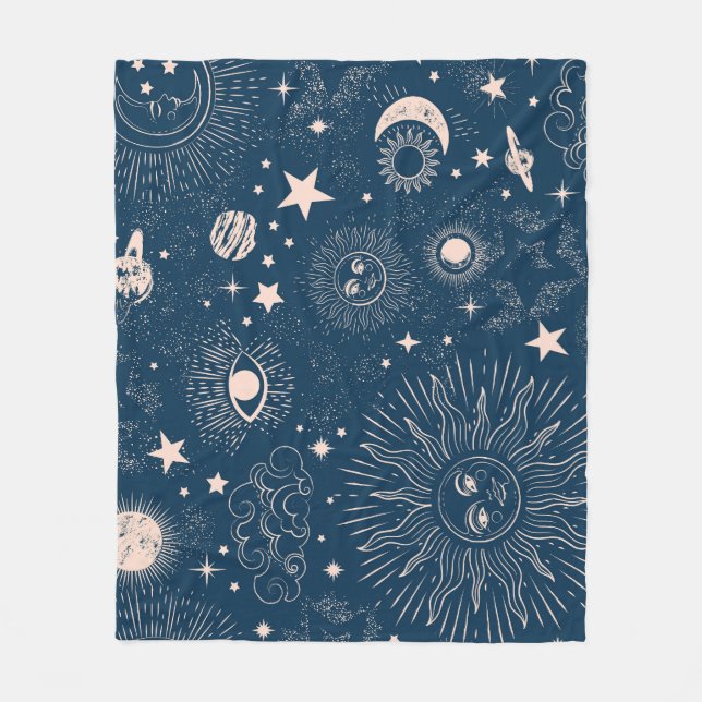 Couverture Polaire Constellations galactiques : Conception de Motif s (Devant)