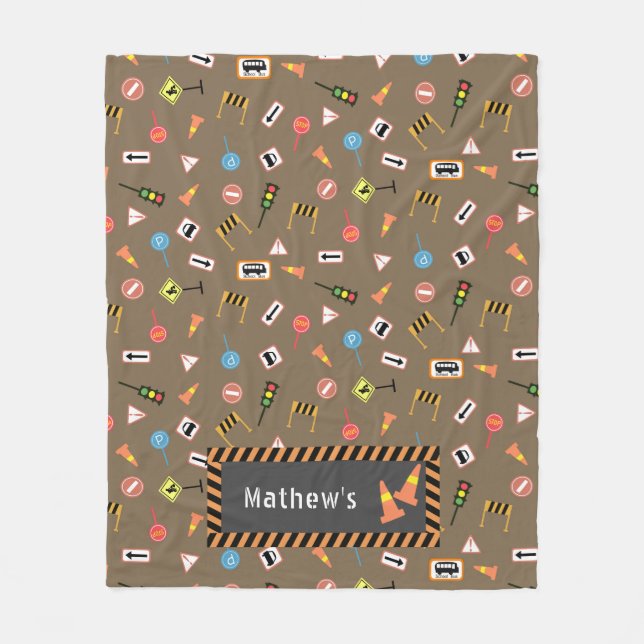 Couverture Polaire Construction et signalisation routière Brown. Couv (Devant)