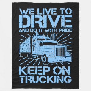 Couverture Polaire Continuer sur le camionnage 18 Roue Bleu