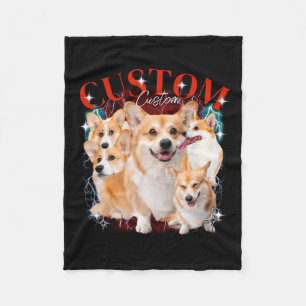 Couverture Polaire Contrefaçon Vintage Chiens de compagnie Chats Drôl