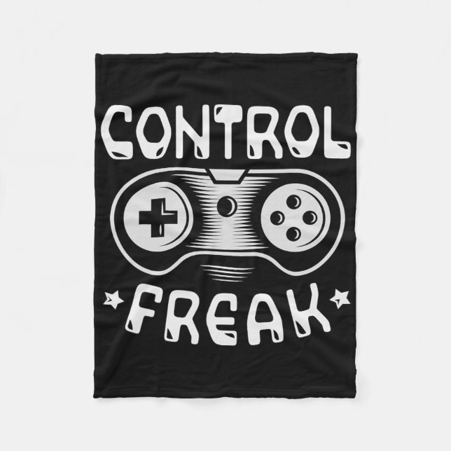 Couverture Polaire Control Freak - Jeux Vidéos Drôle Joueur (Devant)