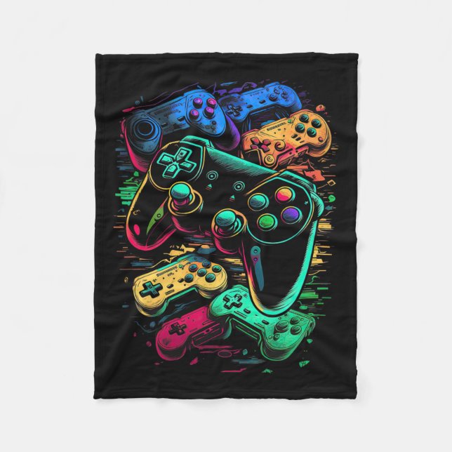 Couverture Polaire Contrôleur de jeu vidéo Gamer 17 (Devant)