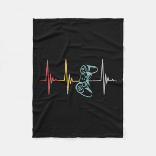 Couverture Polaire Contrôleur Heartbeat Pour Le Jeu Multijoueur Nerd