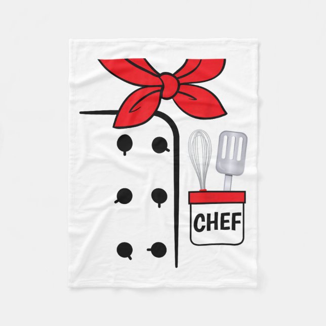 Couverture Polaire Cook Chef Coat Costume Funny Halloween Shirt Kids  (Devant)