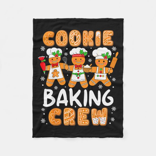 Couverture Polaire Cookie Baking Crew Christmas Funny Gingerbread Lov (Devant)