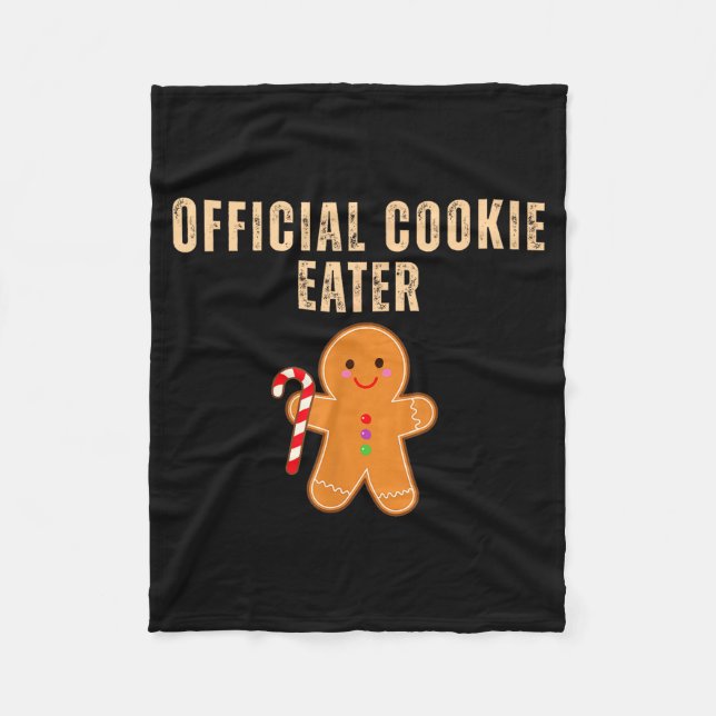 Couverture Polaire Cookie Eater Funny Christmas Couples Matching  (Devant)