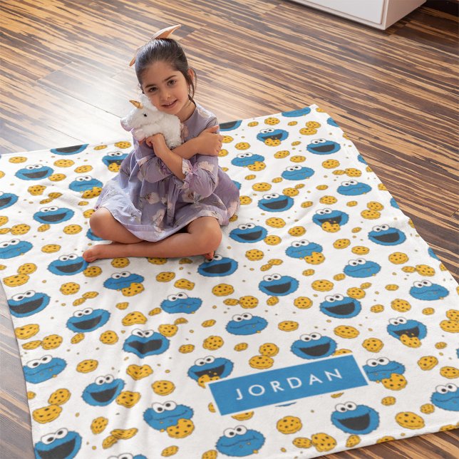 Couverture Polaire Cookie Monster | C est pour motif de cookie (Créateur téléchargé)
