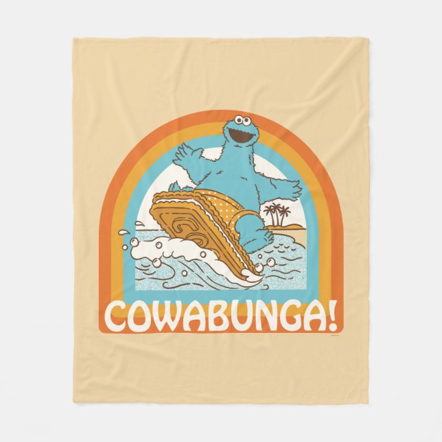 Couverture Polaire Cookie Monster Cowabunga! (Devant)