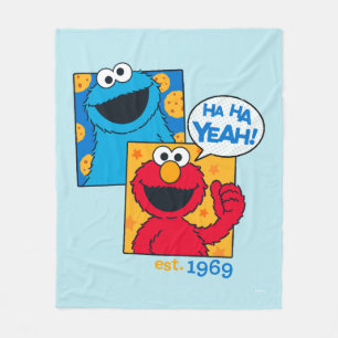Couverture Polaire Cookie Monster & Elmo Ha Ha Ouais