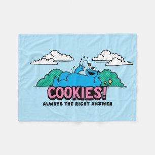 Couverture Polaire Cookie Monster Les cookies sont toujours la bonn
