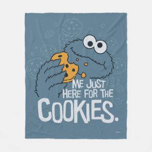 Couverture Polaire Cookie Monster Me Just Here for the Cookies