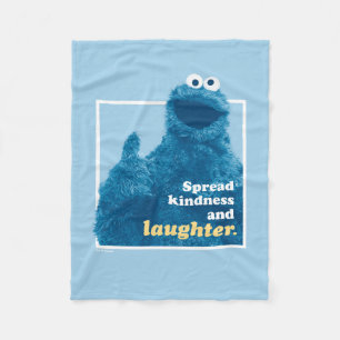 Couverture Polaire Cookie Monster Propager la gentillesse et le rir