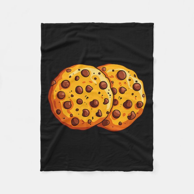 Couverture Polaire Cookies Shirt Men Women Kids Chocolate Chip Cookie (Devant)