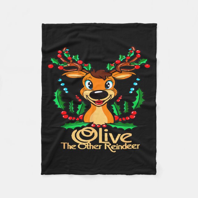 Couverture Polaire Cool Animal Designs And More Olive The Other Reind (Devant)