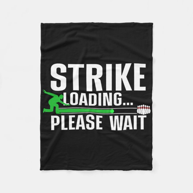Couverture Polaire Cool Bowling Art Pour Hommes Femmes Bowler Bowling (Devant)