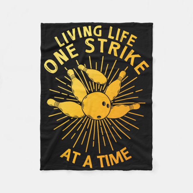 Couverture Polaire Cool Bowling Art Pour Hommes Femmes Strike Team Ga (Devant)
