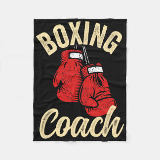 Couverture Polaire Cool Boxing Coach Red Gloves Kickboxing Kickboxer 