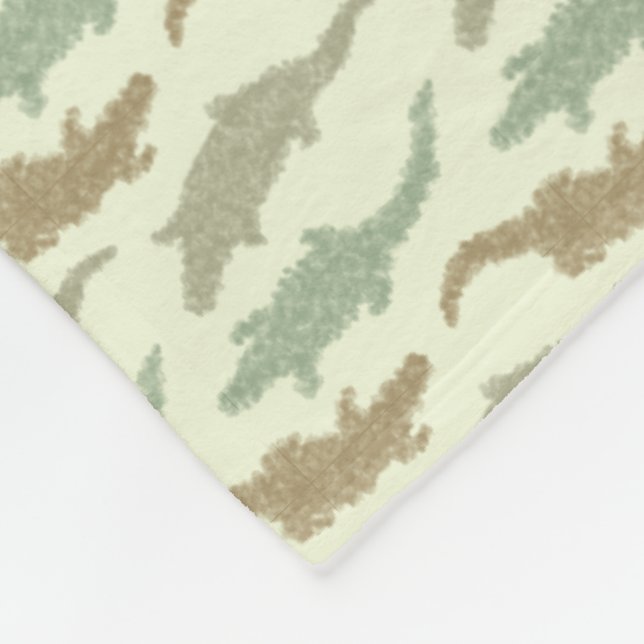 Couverture Polaire Cool Camo Alligators - motif sans soudure. (Coin)