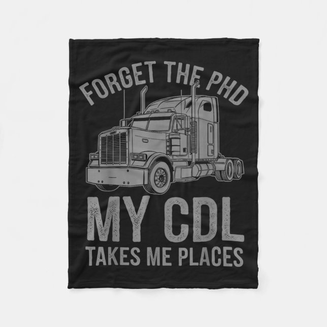 Couverture Polaire Cool Cdl Trucker Art For Men Women Trucking Cdl Tr (Devant)