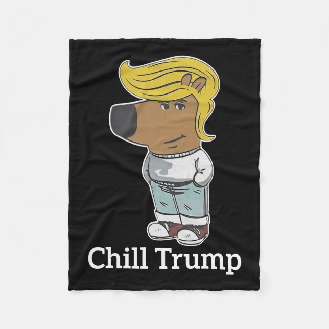 Couverture Polaire Cool Chill Guy Mème Tee - shirts - Trump Chill Guy (Devant)